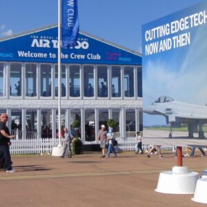 48 sheet temporary billboard on concrete bases at The Royal International Air Tattoo airshow
