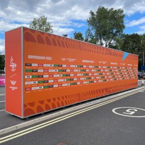 Extra-large super-graphics used for Birmingham 2022