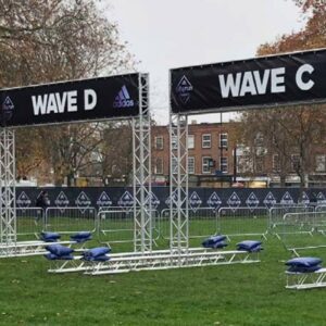 Truss start pen at the Adidas City Run event