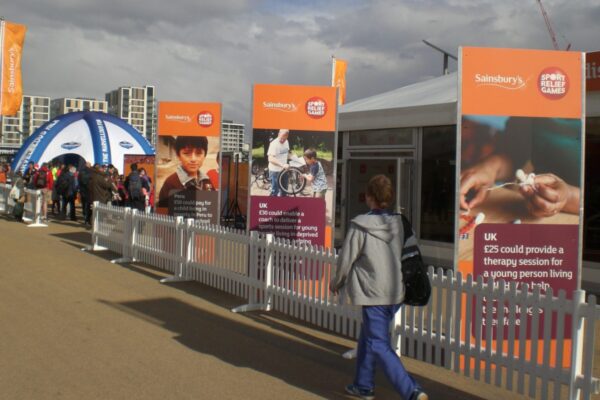 Sainsburys Toblerones at Sports Relief Games